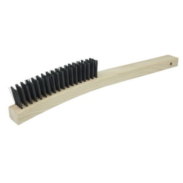 Weiler Wire Scratch Brush, .012 Carbon Steel Fill, 4 x 18 Rows 44056